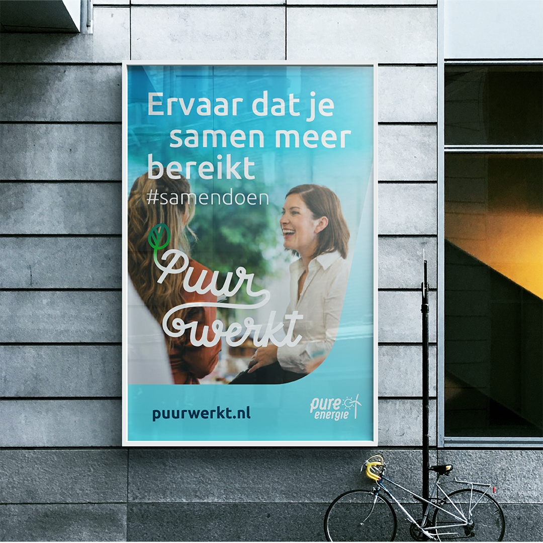 Poster blauw